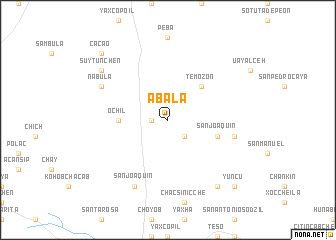 map of Abalá