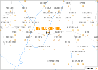 map of Abalo Kakaou