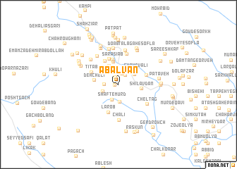 map of Āb Alvān