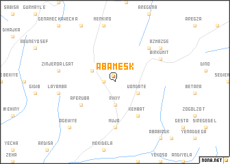 map of Āba Mesk