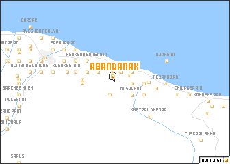 map of Ābandānak