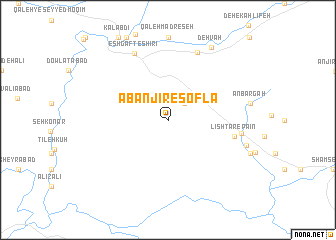 map of Āb Anjīr-e Soflá