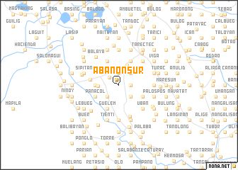 map of Abanon Sur