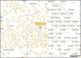 map of Aba Ode