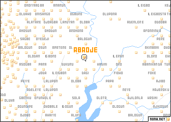 map of Aba Oje