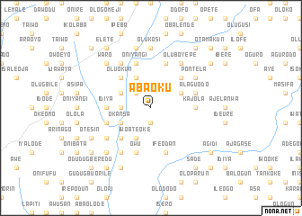 map of Aba Oku