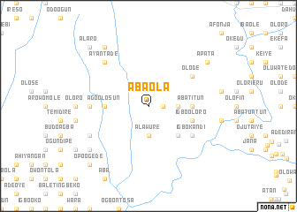 map of Aba Ola