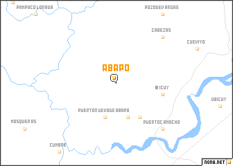 map of Abapó