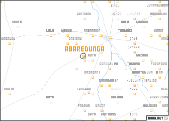 map of Abaredunga