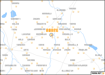 map of Abare