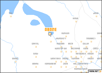 map of Abare