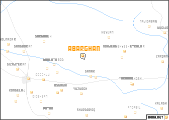 map of Abarghān