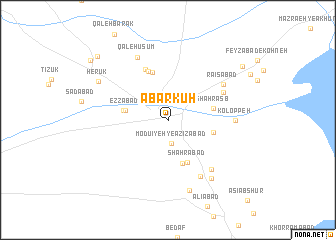 map of Abarkūh