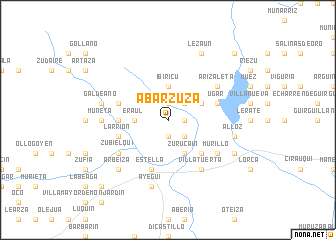 map of Abárzuza
