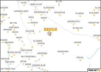 map of Abāşir