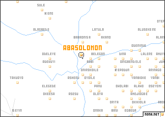 map of Aba Solomon