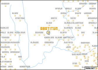 map of Aba Titun