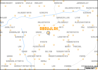 map of Abaújlak