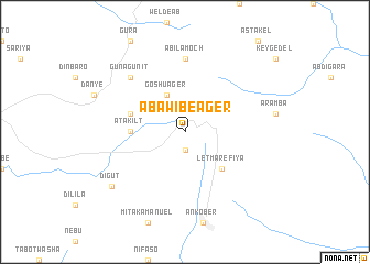 map of Āba Wibē Āger