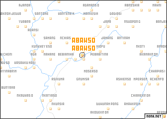 map of Abawso