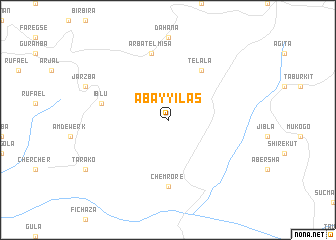 map of Ābay Yilas