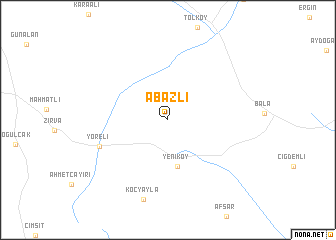 map of Abazlı