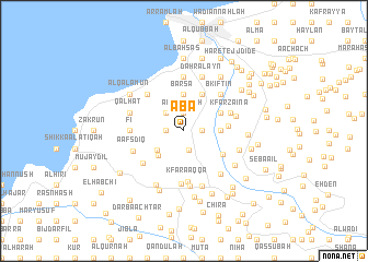 map of ‘Ābā