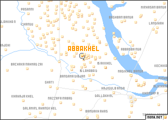 map of Abba Khel