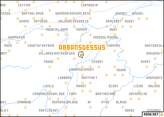 map of Abbans-Dessus
