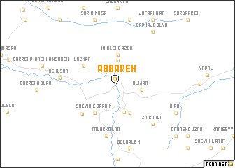 map of Āb Bāreh