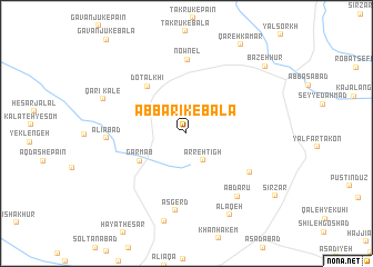 map of Āb Bārīk-e Bālā