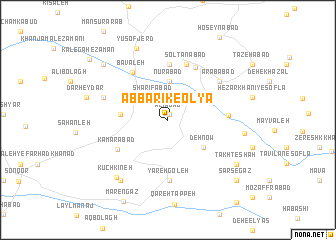 map of Āb Bārīk-e ‘Olyā