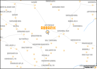 map of Āb Bārīk