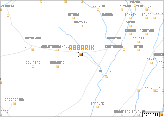 map of Āb Bārīk