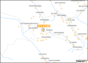 map of Āb Bārīk