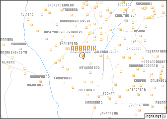 map of Āb Bārīk