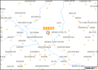 map of Āb Bar
