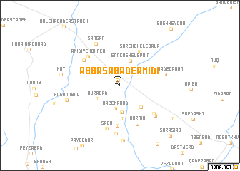 map of ‘Abbāsābād-e ‘Amīdī