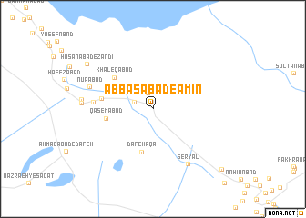 map of ‘Abbāsābād-e Amīn