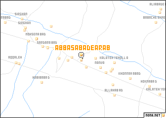 map of ‘Abbāsābād-e ‘Arab