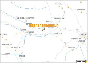 map of ‘Abbāsābād-e Bālā