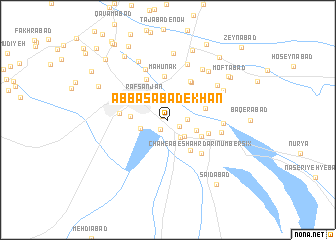 map of ‘Abbāsābād-e Khān