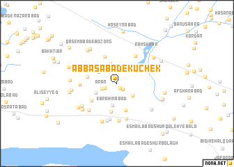 map of ‘Abbāsābād-e Kūchek