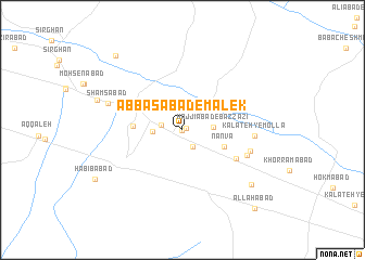 map of ‘Abbāsābād-e Malek