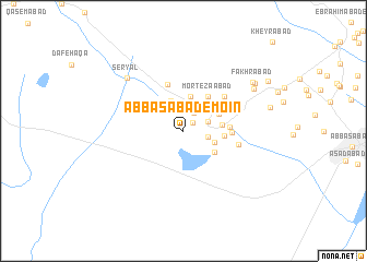 map of ‘Abbāsābād-e Mo‘īn