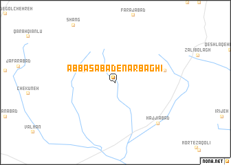 map of ‘Abbāsābād-e Nār Bāghī
