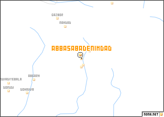 map of ‘Abbāsābād-e Nīmdād