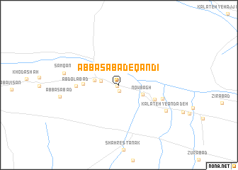 map of ‘Abbāsābād-e Qandī