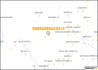 map of ‘Abbāsābād-e Seyf