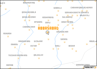 map of ‘Abbāsābād
